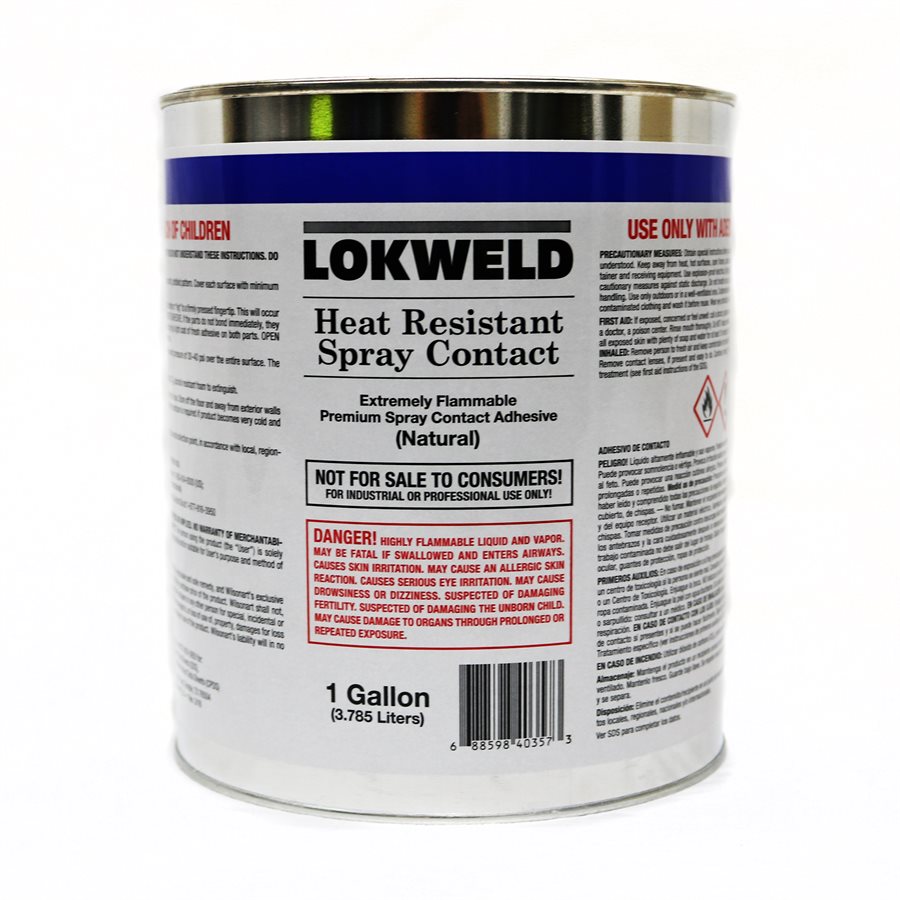 Lokweld High Temp Spray Grade Contact Adhesive (32 oz) - Texas Fabrics and  Foam