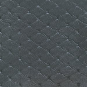 Seascape Marine Vinyl Diamond Tufted Gray