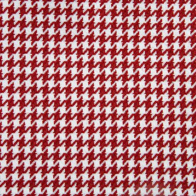 Gemini Houndstooth White/Dark Red