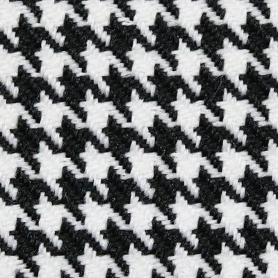 Nova Houndstooth Automotive Cloth Black & White