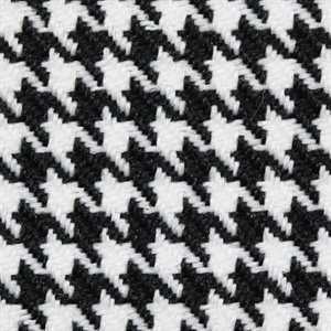 Nova Houndstooth Automotive Cloth Black & White