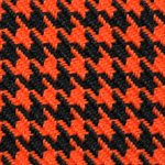 Nova Houndstooth Automotive Cloth Orange